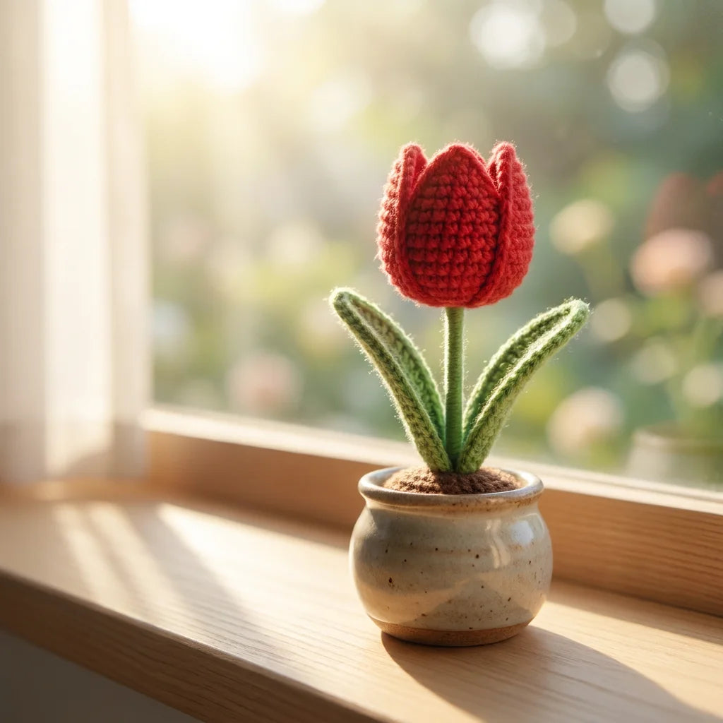 Eternal Tulip - Handcrafted Morning Serenity