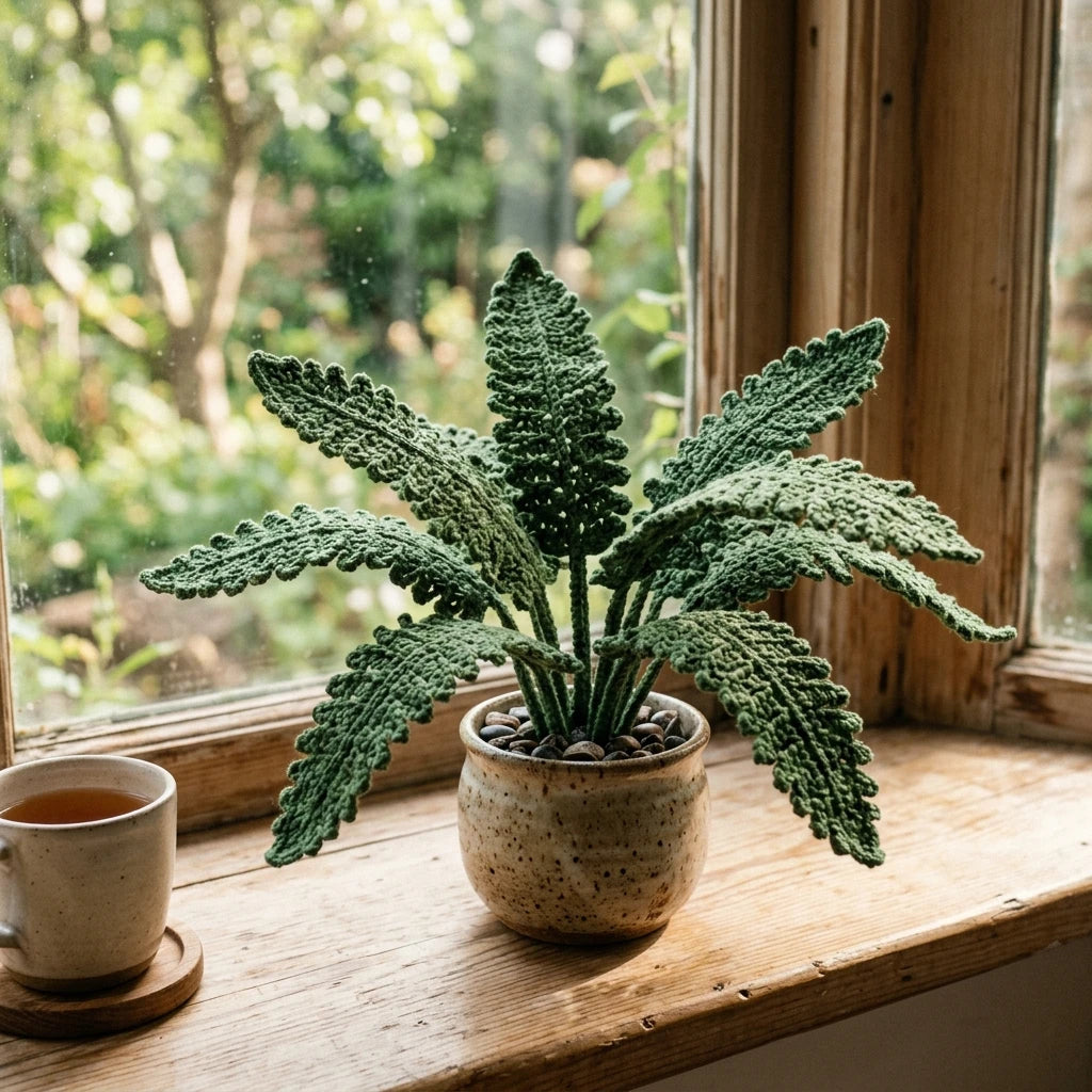 Crochet Fern Plant - Nordic Forest Breath
